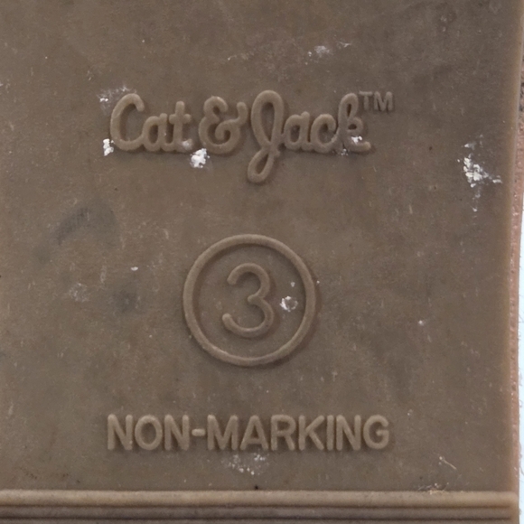 Girls Little Kid Strappy Flat Sandals - Tan and Iridescent Size 3 - Picture 9 of 9